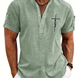 Moda Lusitana - Camisa Elegante com Colarinho Moderno