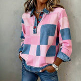 Moda Lusitana - Camisa Casual em Xadrez Estilo Retrô