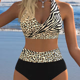 Moda Lusitana - Biquíni Sexy com Estampa Animal