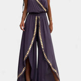 Vestido Mono Detalhes Dourados