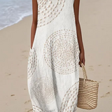 Ana - Vestido Maxi Sem Mangas Texturizado