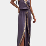 Vestido Mono Detalhes Dourados