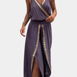 Vestido Mono Detalhes Dourados