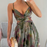 Moda Lusitana - Vestido Longo Floral Estilo Romântico