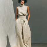 Moda Lusitana - Conjunto Minimalista de Algodão e Linho