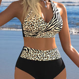 Moda Lusitana - Biquíni Sexy com Estampa Animal