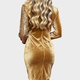 Brisa | Vestido de Festa com Brilhos e Efeito Draped
