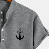 Moda Lusitana - Camisa Elegante com Colarinho Moderno