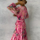 Vestido Floral de Envolver