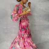 Vestido Floral de Envolver
