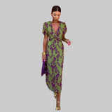 Moda Lusitana - Vestido Midi Floral Elegante