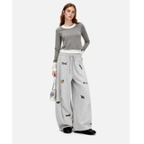 Embroidered Puppy Sweatpants