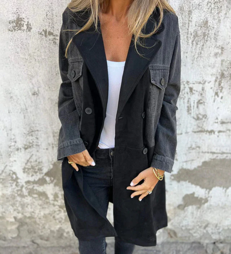 Astrid™ | casaco jeans feminino