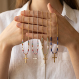 Conjunto de Colares Eternidade com Contas