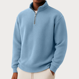 Camisola de malha elegante com fecho