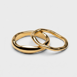 Conjunto de Anéis Elo Dourado