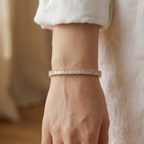 Pulseira Brilho Dourado com Cristais