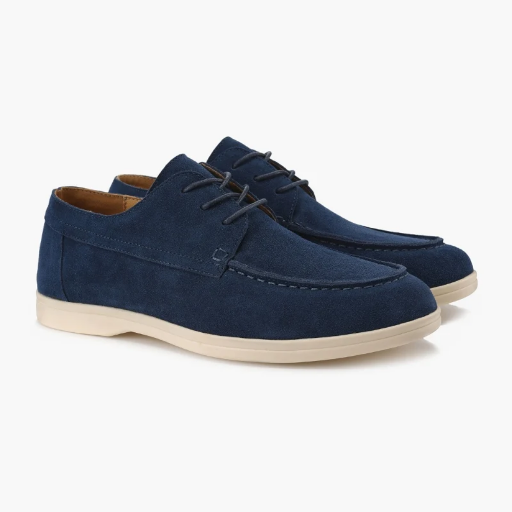 Sapatos elegantes de camurça