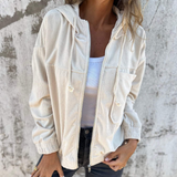 Moda Lusitana - Casaco de Veludo com Capuz