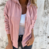 Moda Lusitana - Casaco de Veludo com Capuz