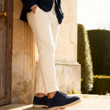 Sapatos elegantes de camurça