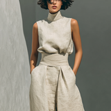 Moda Lusitana - Conjunto Minimalista de Algodão e Linho
