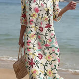 Moda Lusitana - Vestido de Verão Bordado