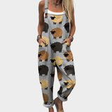 Moda Lusitana - Macacão Estampado Confortável