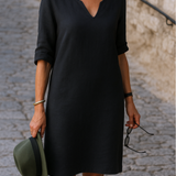 Ria™ | Vestido elegante com decote em V