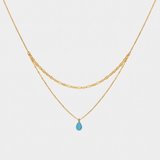 Colar Gota Azul