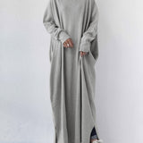 Laluna® | Vestido moderno de manga comprida e decote em V