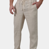 Calças de linho elegantes
