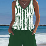 Moda Lusitana - Conjunto de Tankini com Estilo Casual