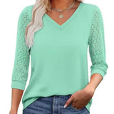 Moda Lusitana - Blusa com Renda na Manga