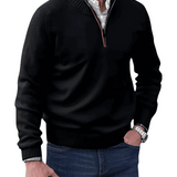 Camisola casual com fecho