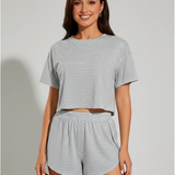 Tranquil Striped Pajama Set