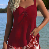 Moda Lusitana - Tankini Listrado com Calção