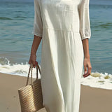 Moda Lusitana - Vestido bordado casual