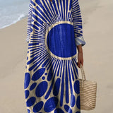 Denise - Vestido de Verão com Padrão Gráfico