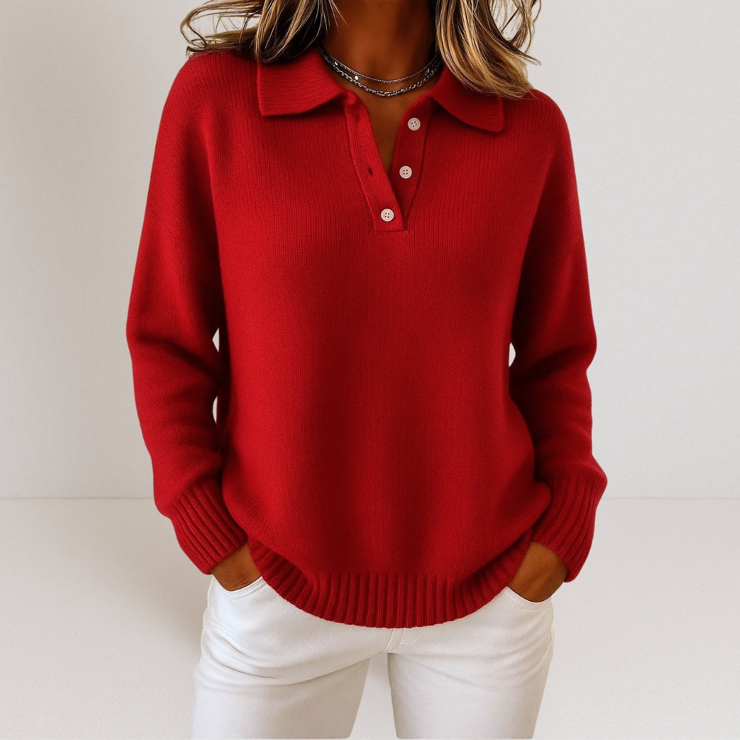 Linnea Collared Knit Sweater