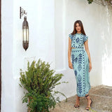 Camilla - Conjunto de blusa e saia estampada