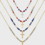 Conjunto de Colares Eternidade com Contas