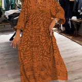 Mira | Vestido estampado com decote em V (quase esgotado)