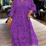Mira | Vestido estampado com decote em V (quase esgotado)
