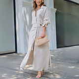 Jeanette™ | Vestido longo elegante com decote em V