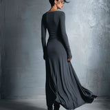 Naiara ❘ Vestido maxi com nó lateral