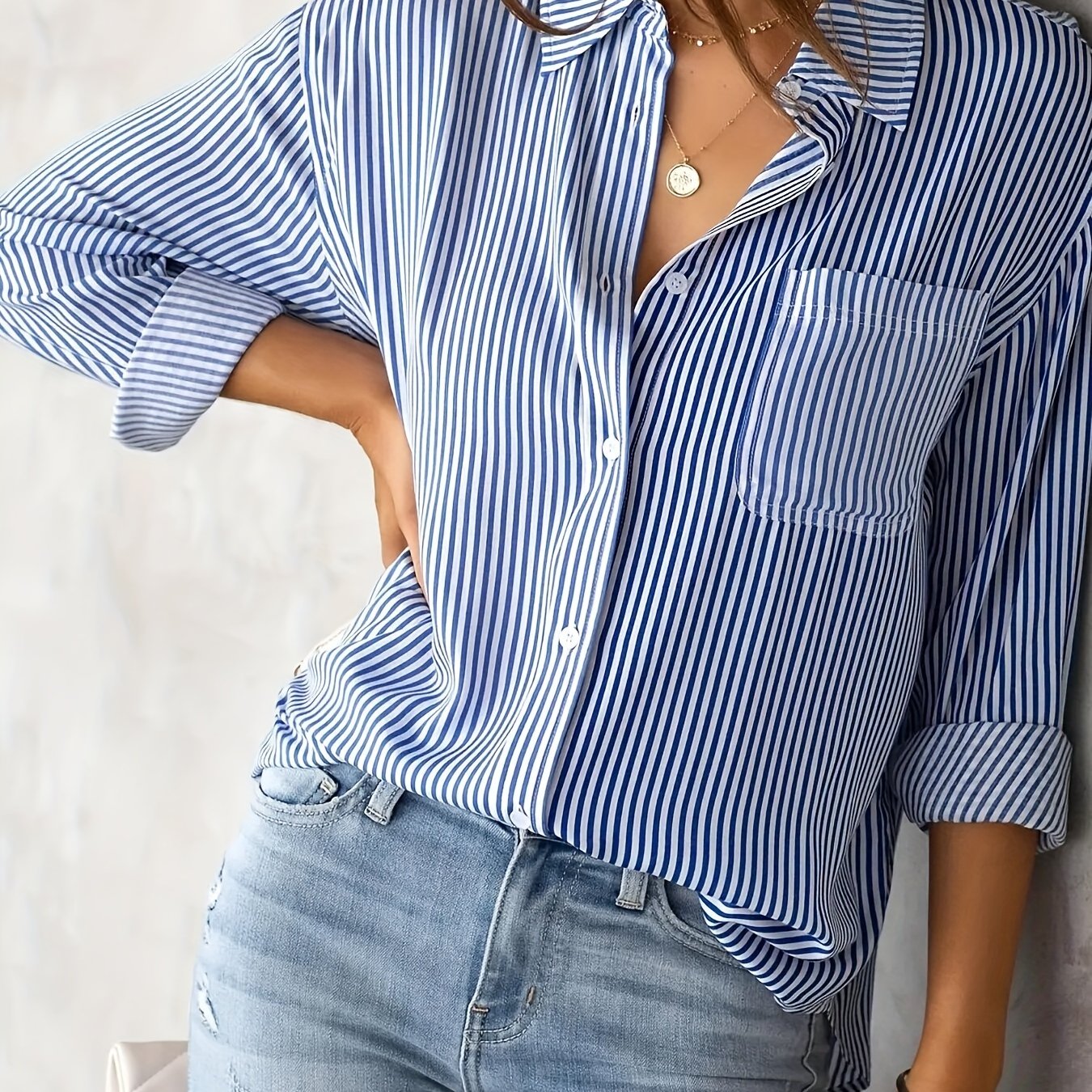 Svala Striped Summer Blouse