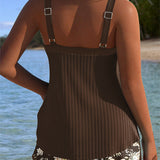 Moda Lusitana - Tankini Listrado com Calção