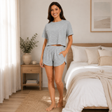 Tranquil Striped Pajama Set