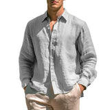 Camisa casual de linho